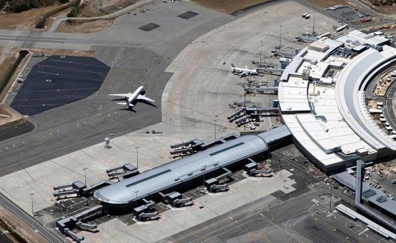 The new terminal from the air.