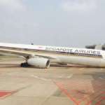 SIA plane collapses at Changi Airport gate after nose gear retracts during landing gear check