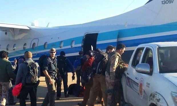 Pentagon sources confirmed the presence of a special forces unit. Photograph: Libyan Air Force/Facebook