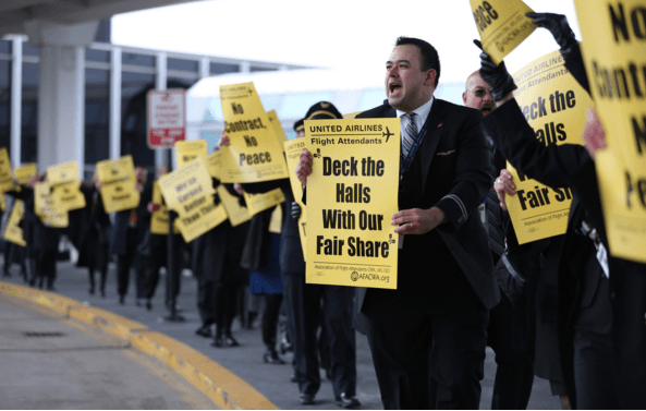 Airport workers plan disruptions in nine U.S. cities on MLK Day  Workers from nine U.S. airports are planning to block bridges, march through terminals and protest at airline headquarters