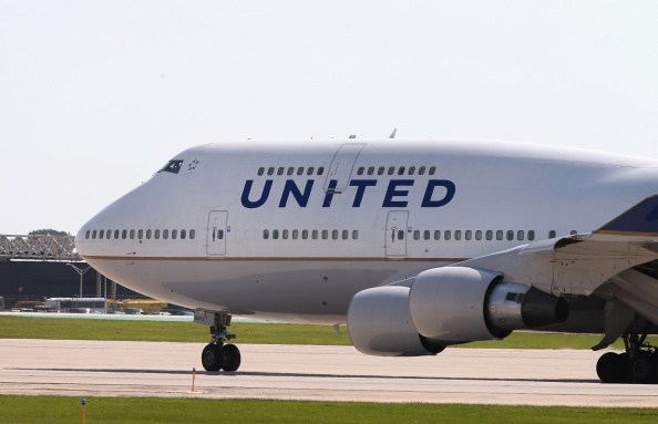 CHICAGO, IL - SEPTEMBER 19: A United Airlines jet taxis at O'Hare International Airport on September 19, 2014 in Chicago, Illinois. In 2013, 67 million passengers passed through O'Hare, another 20 million passed through Chicago's Midway Airport, and the two airports combined moved more than 1.4 million tons of air cargo. (Photo by Scott Olson/Getty Images)