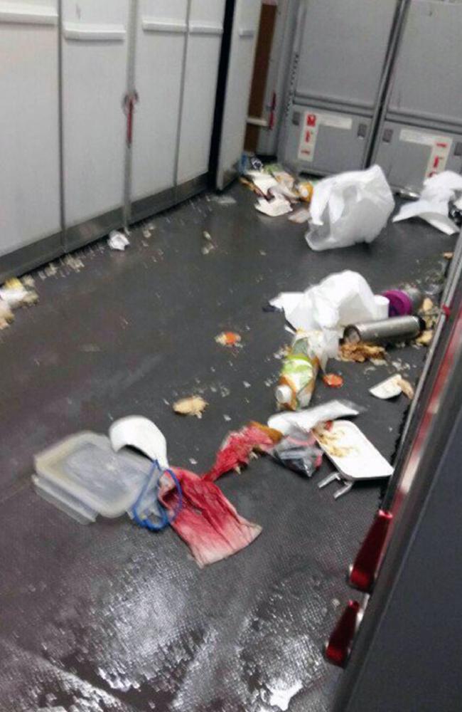 Debris was strewn across the cabin. Picture: CEN