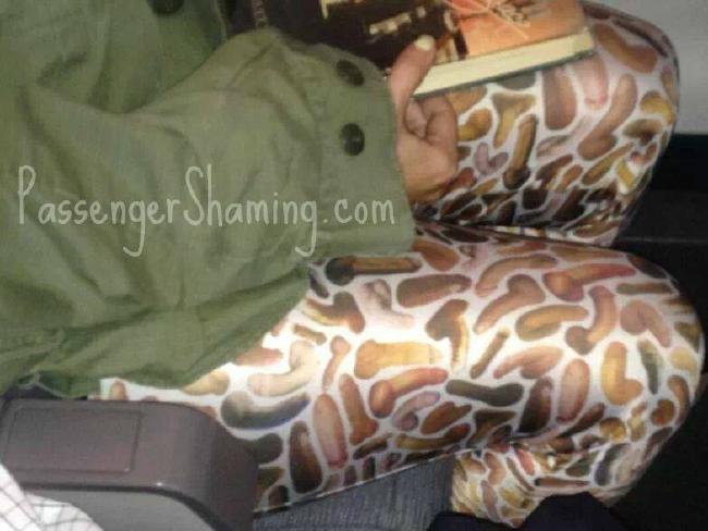 What went through their mind when they put on these pants? Picture: PassengerShaming.com
