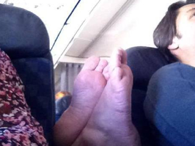 Sweet dreams ... Picture: PassengerShaming.com