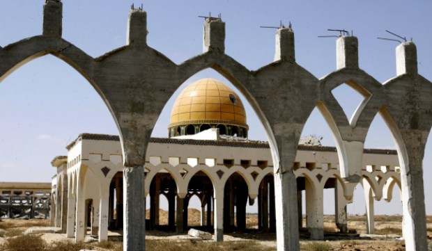 RAFAH, GAZA - AUGUST 19: A general view of Gaza International Airport, also known as Yasser Arafat International Airport started to be built in 1998 and having been out of service since 2001 due to the Israeli army's attacks, is seen in Rafah city of Gaza, on August 19, 2014. (Photo by Abedrahim Khatib/Anadolu Agency/Getty Images)