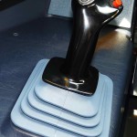 How does the control joystick in Airbus aircraft work?